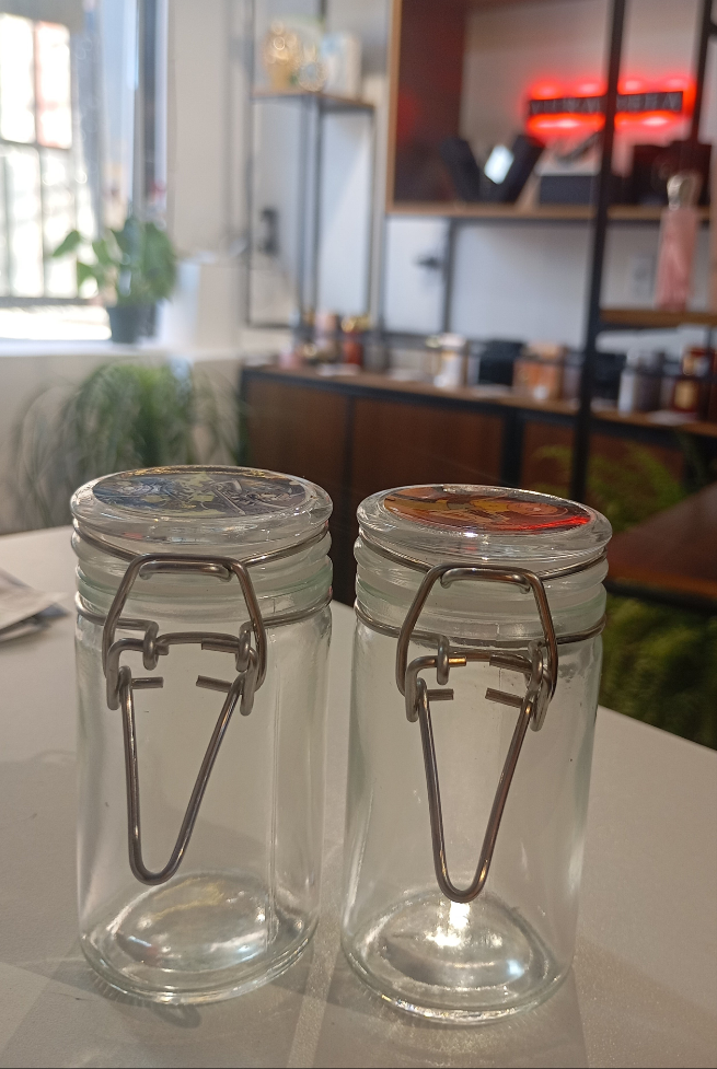 Pote de vidro rick & morty