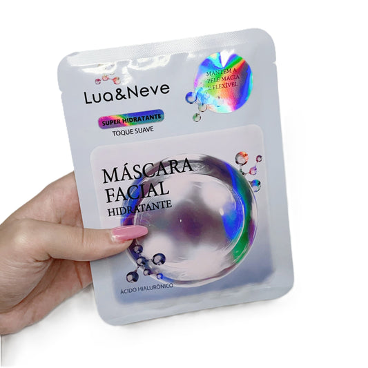 Máscara Facial de Ácido Hialurônico – Tecnologia Coreana Glass Skin ✨