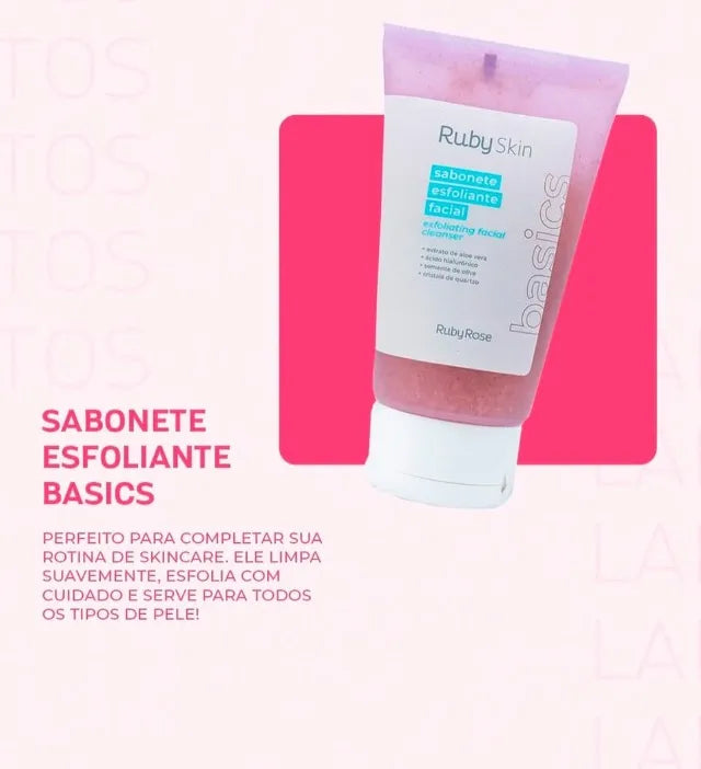 Sabonete Esfoliante Facial Basics Ruby Rose