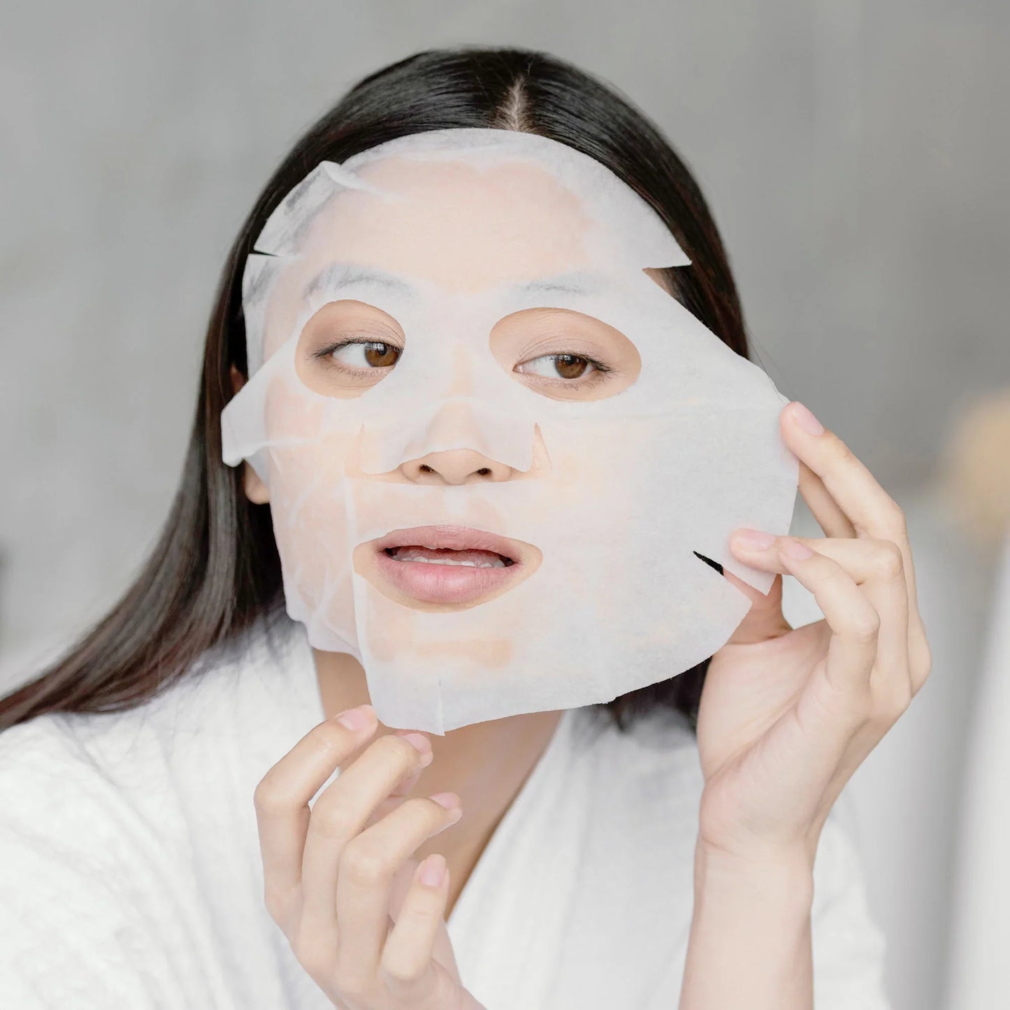 Máscara Facial de Ácido Hialurônico – Tecnologia Coreana Glass Skin ✨