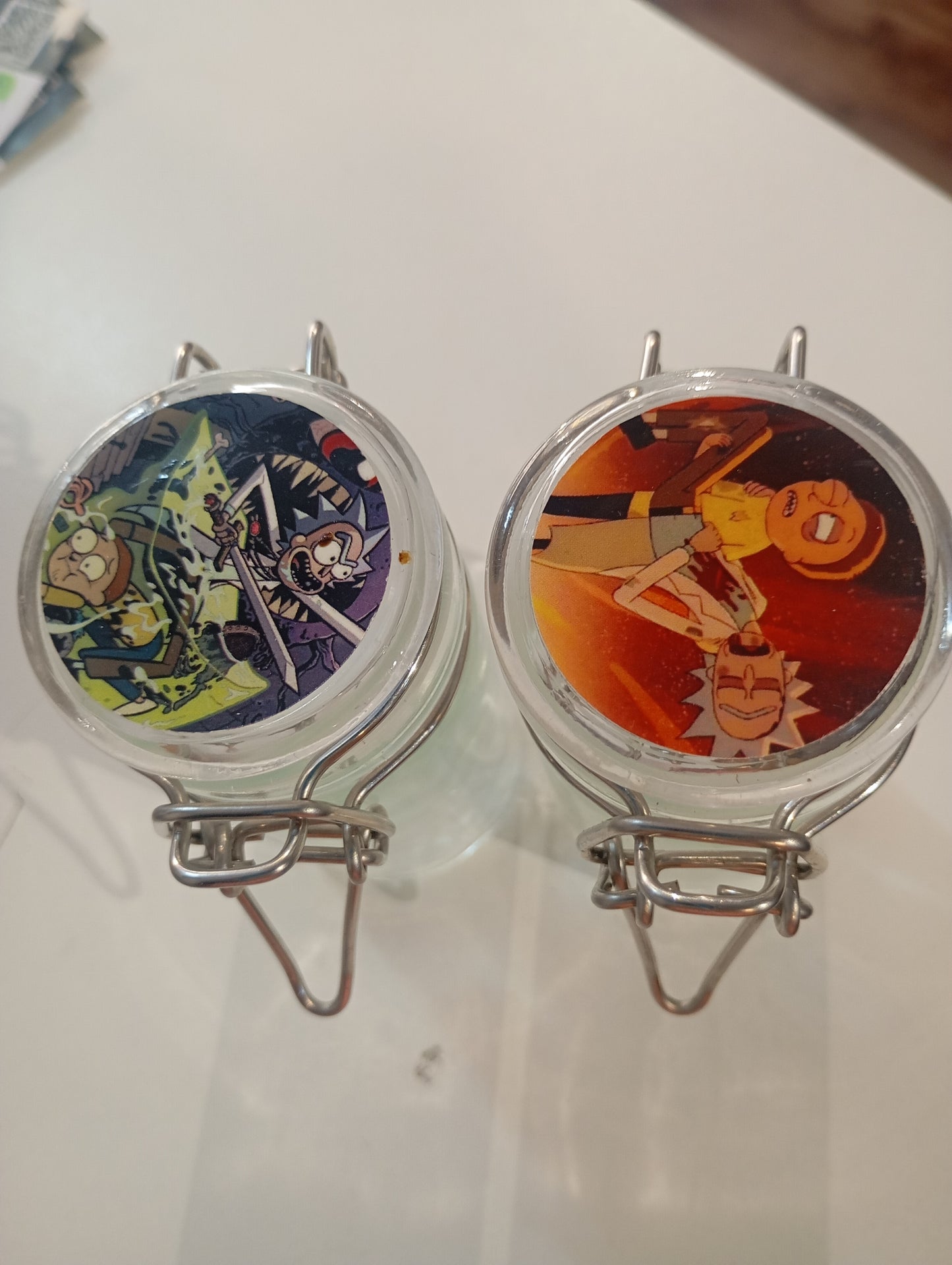 Pote de vidro rick & morty