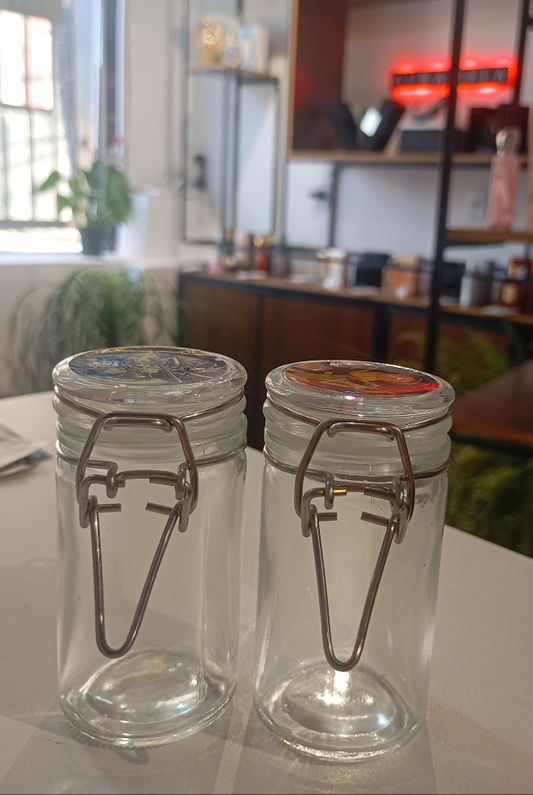 Pote de vidro rick & morty