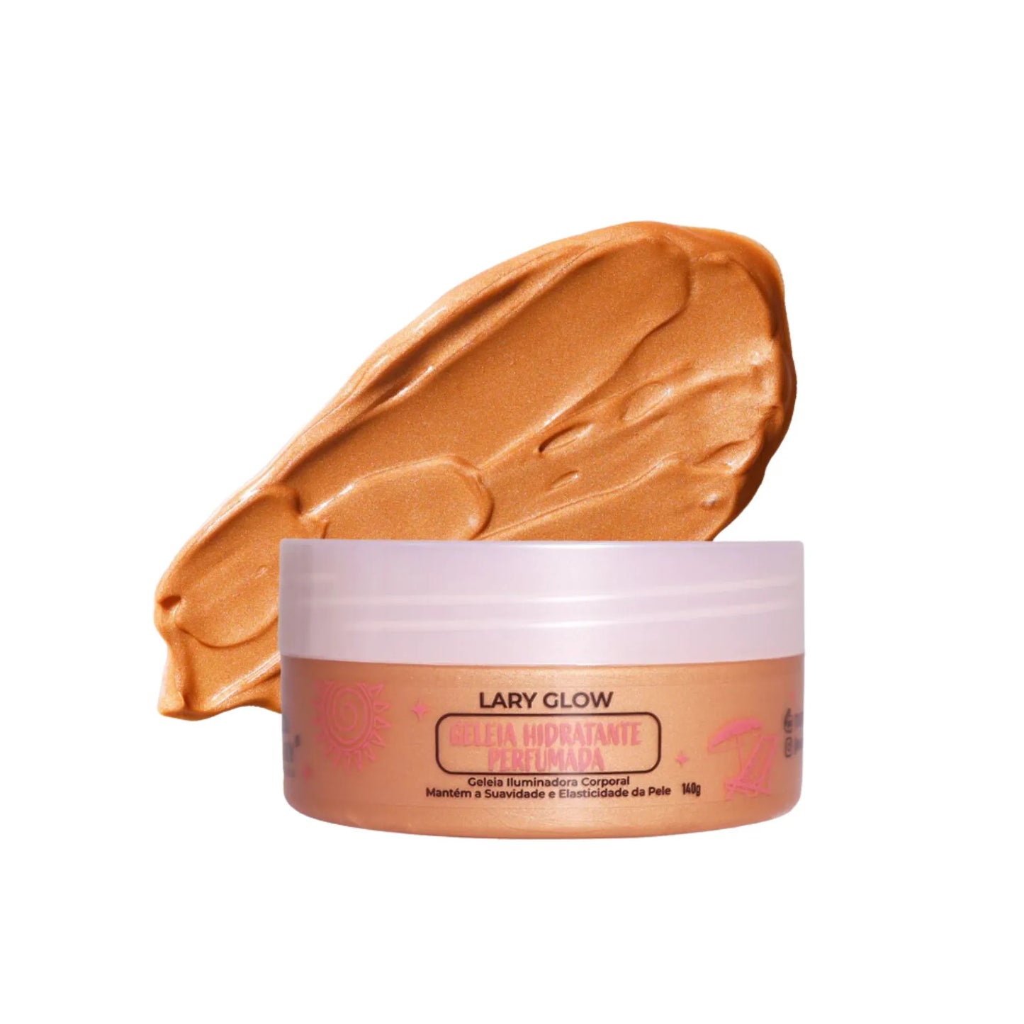 Geleia Hidratante Perfumada Iluminadora Miss Lary